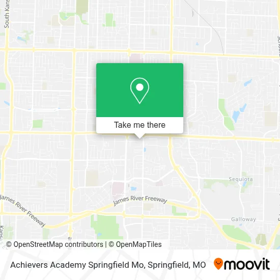 Mapa de Achievers Academy Springfield Mo