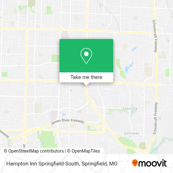 Hampton Inn Springfield-South map