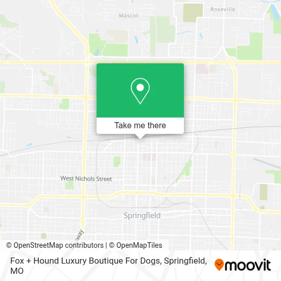 Fox + Hound Luxury Boutique For Dogs map