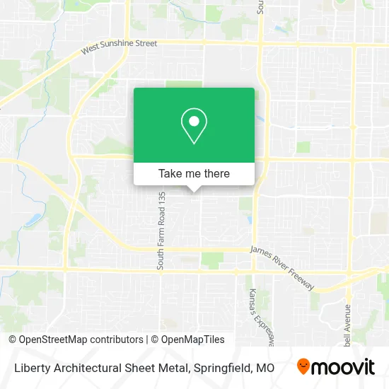 Liberty Architectural Sheet Metal map