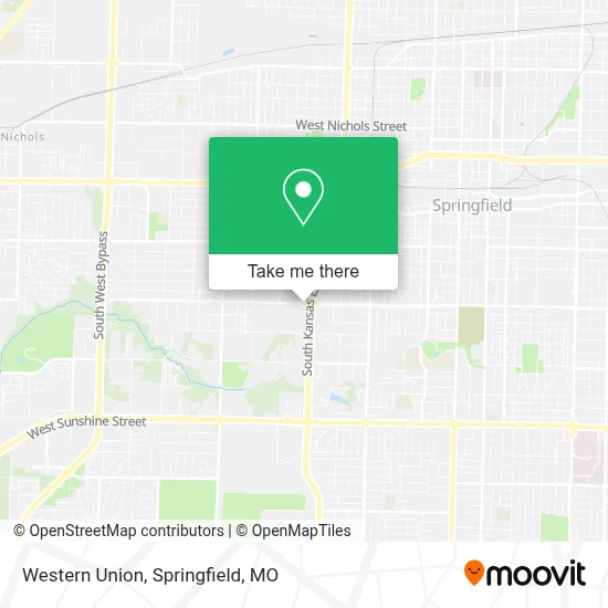 Western Union map