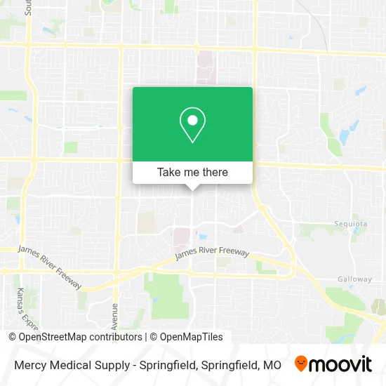 Mercy Medical Supply - Springfield map
