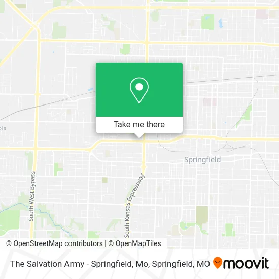 The Salvation Army - Springfield, Mo map