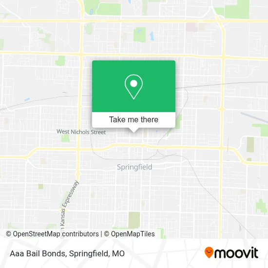 Aaa Bail Bonds map