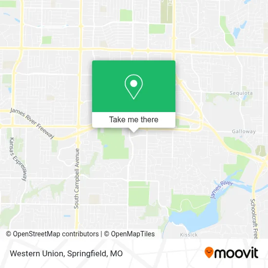 Western Union map