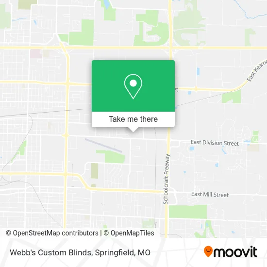 Webb's Custom Blinds map