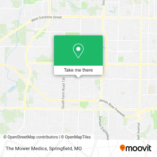 The Mower Medics map