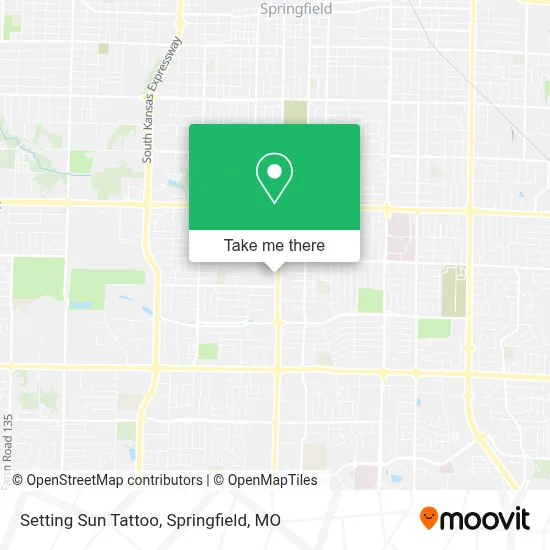 Setting Sun Tattoo map