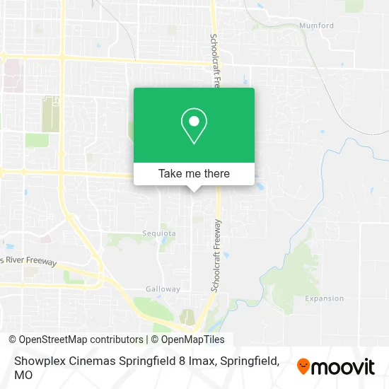 Showplex Cinemas Springfield 8 Imax map