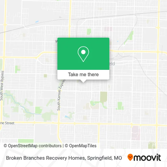 Broken Branches Recovery Homes map