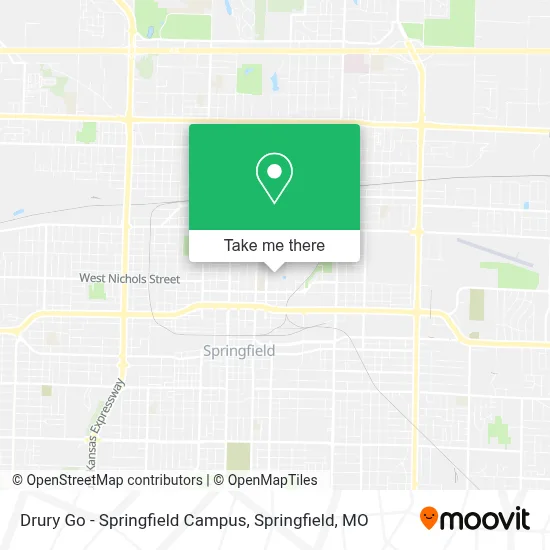 Drury Go - Springfield Campus map