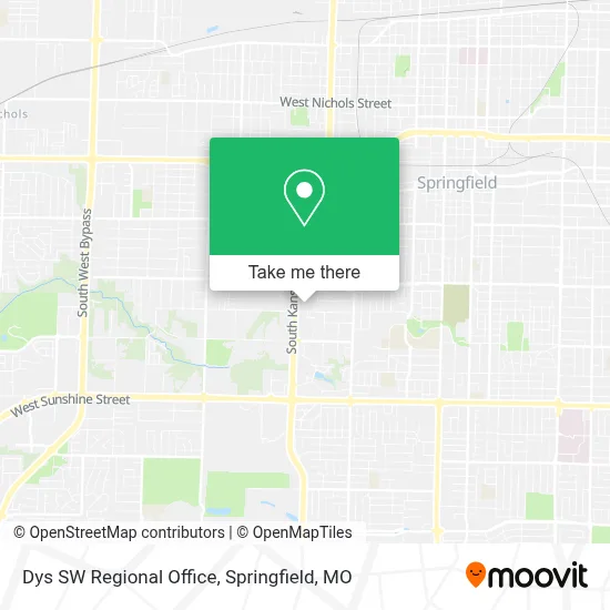 Dys SW Regional Office map