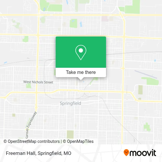 Freeman Hall map