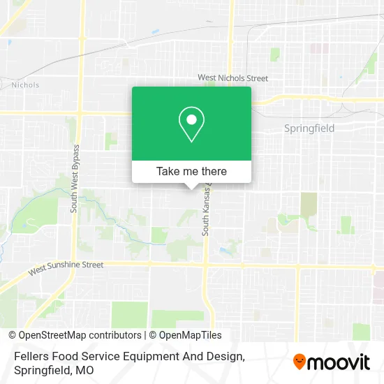 Fellers Food Service Equipment And Design map