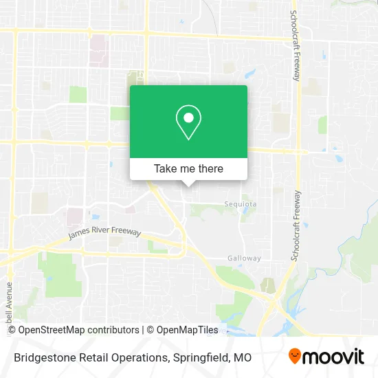 Mapa de Bridgestone Retail Operations