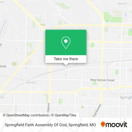 Springfield Faith Assembly Of God map