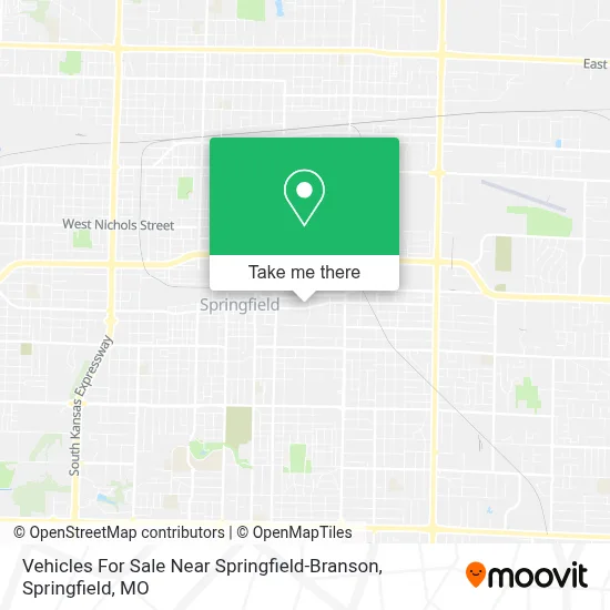 Vehicles For Sale Near Springfield-Branson map