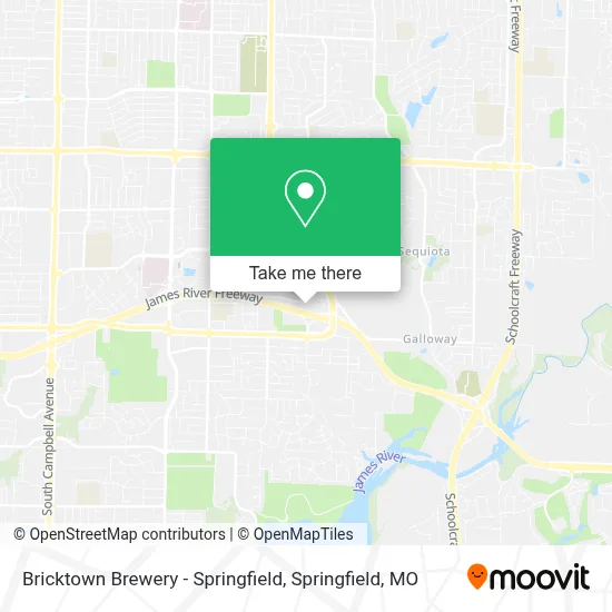 Bricktown Brewery - Springfield map