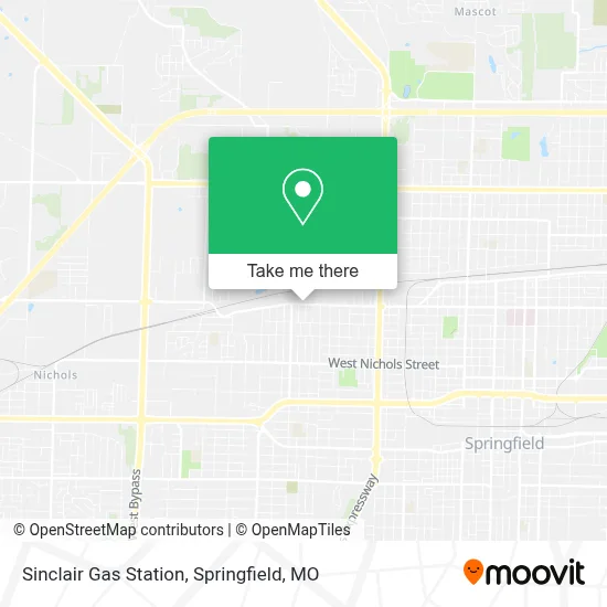 Sinclair Gas Station map