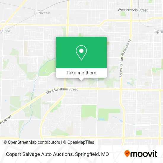 Copart Salvage Auto Auctions map