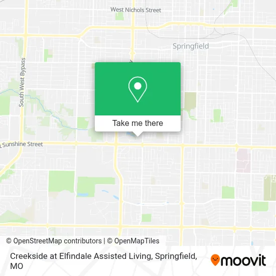 Creekside at Elfindale Assisted Living map