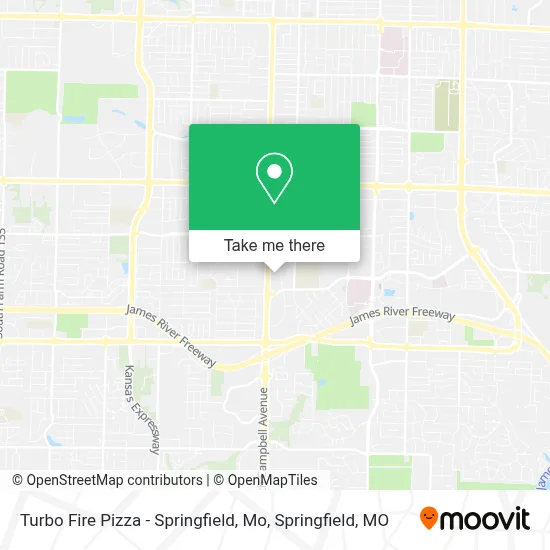 Mapa de Turbo Fire Pizza - Springfield, Mo
