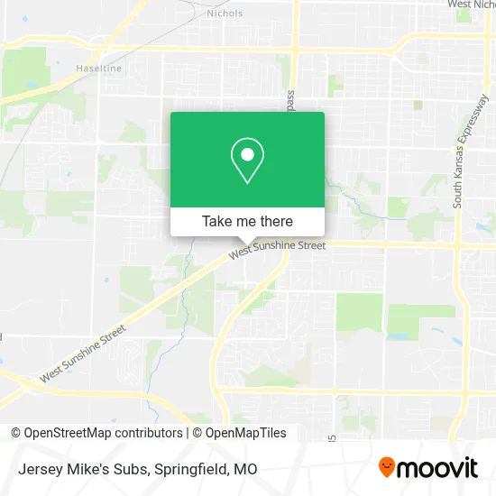 Jersey Mike's Subs map