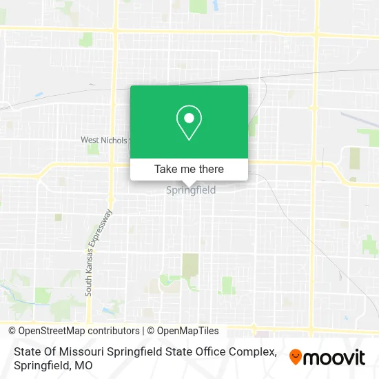 Mapa de State Of Missouri Springfield State Office Complex
