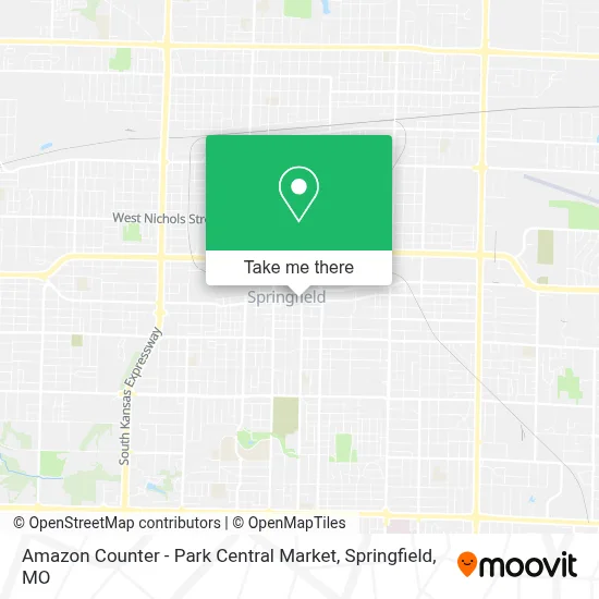 Amazon Counter - Park Central Market map
