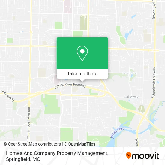 Homes And Company Property Management map