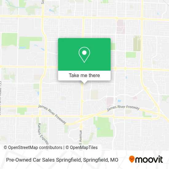 Mapa de Pre-Owned Car Sales Springfield