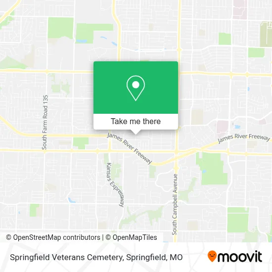 Mapa de Springfield Veterans Cemetery
