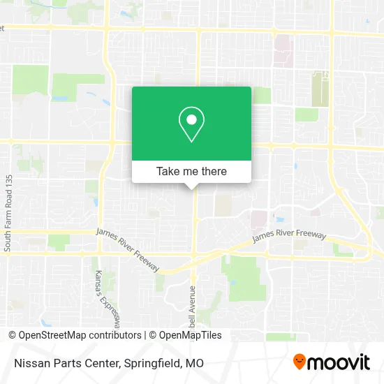 Nissan Parts Center map