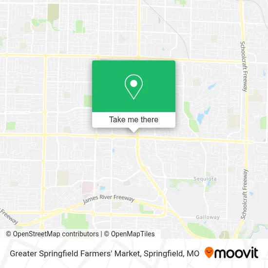 Greater Springfield Farmers' Market map