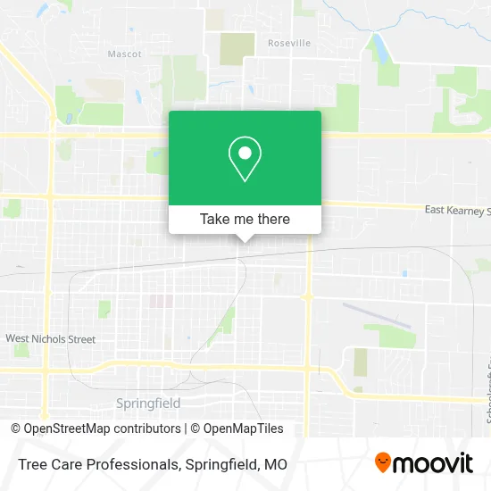 Tree Care Professionals map