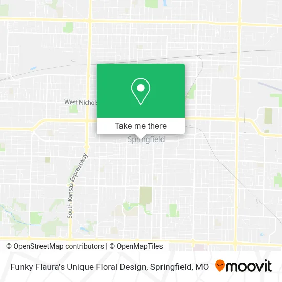 Funky Flaura's Unique Floral Design map