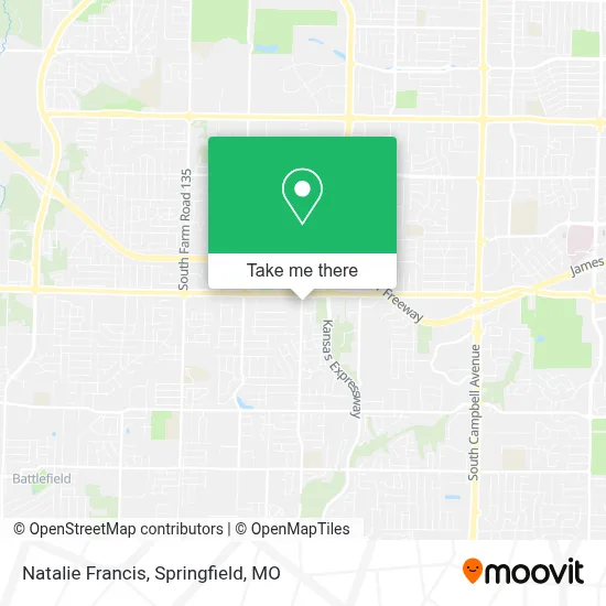 Natalie Francis map