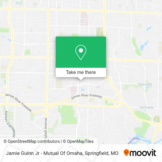 Jamie Guinn Jr - Mutual Of Omaha map