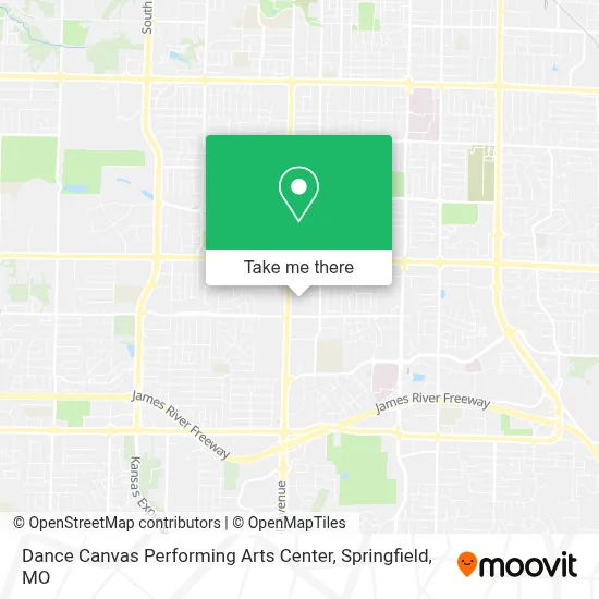 Dance Canvas Performing Arts Center map