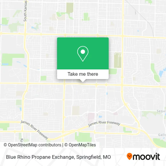 Blue Rhino Propane Exchange map