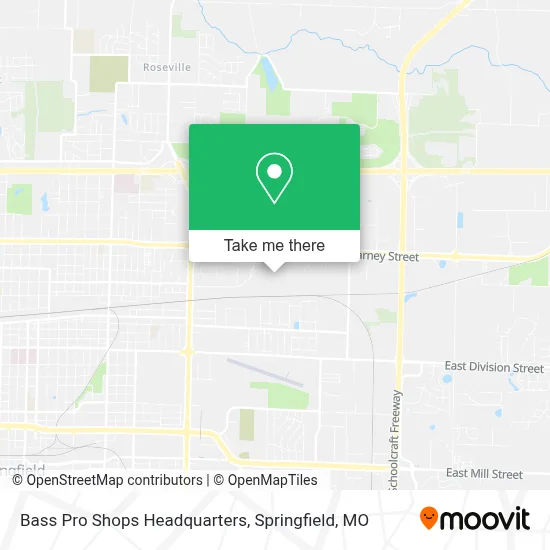 Bass Pro Shops Headquarters map