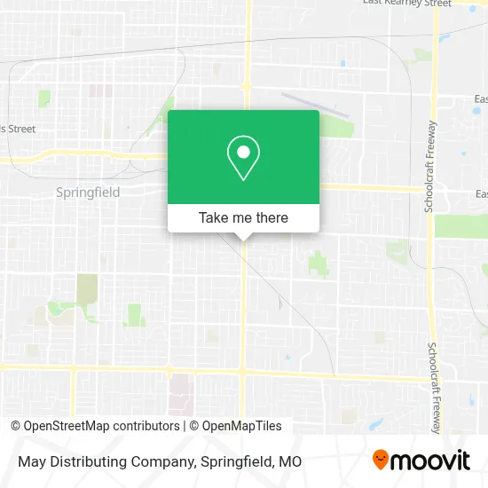 May Distributing Company map