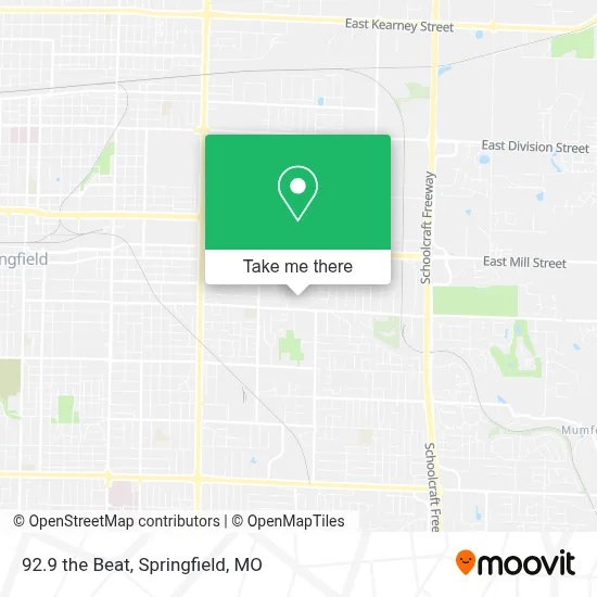92.9 the Beat map