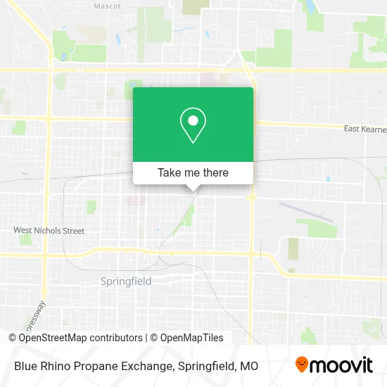 Blue Rhino Propane Exchange map