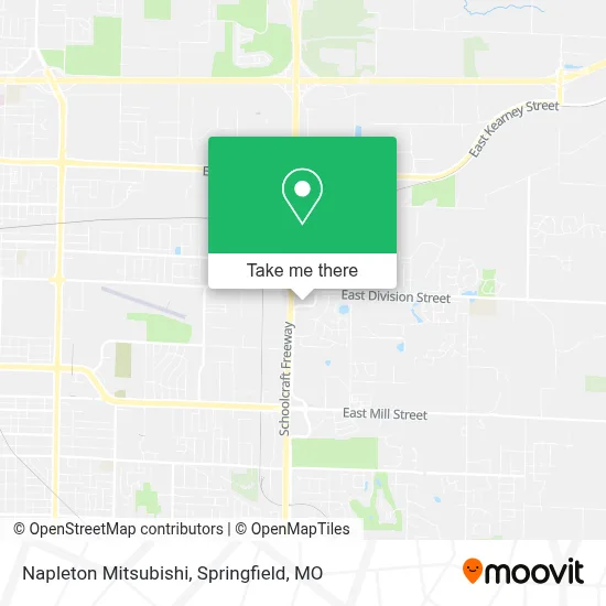 Napleton Mitsubishi map