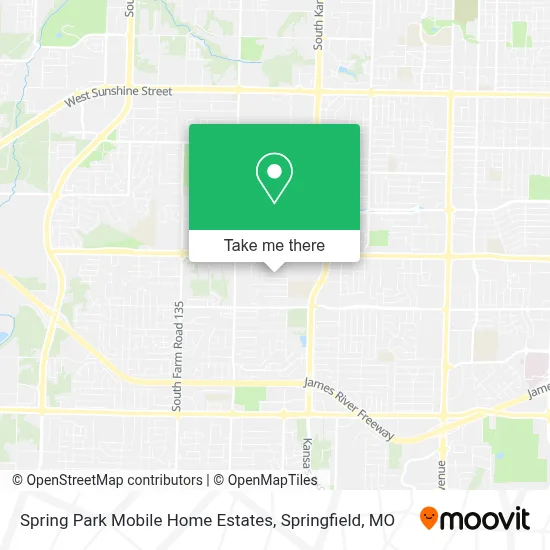 Spring Park Mobile Home Estates map