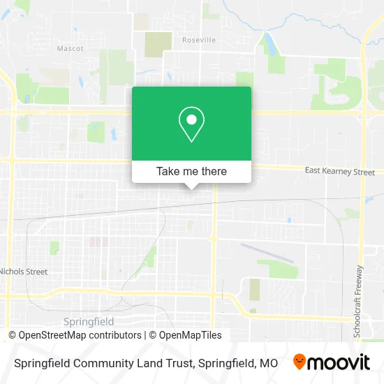 Mapa de Springfield Community Land Trust