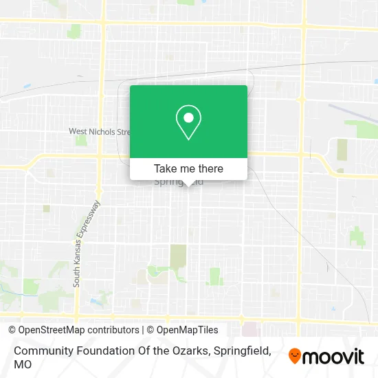 Community Foundation Of the Ozarks map