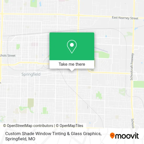 Mapa de Custom Shade Window Tinting & Glass Graphics