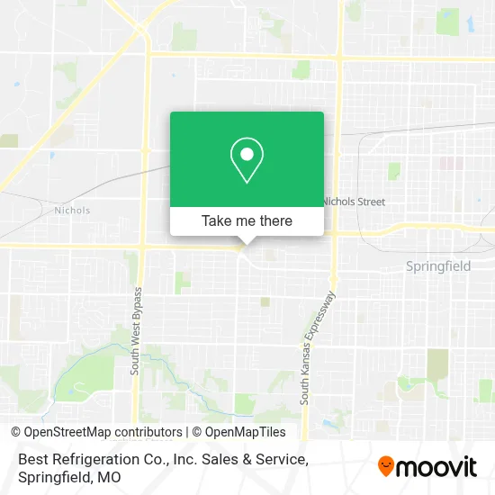 Best Refrigeration Co., Inc. Sales & Service map